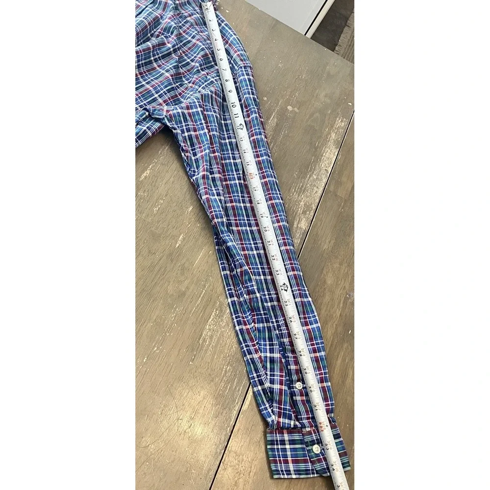 Polo Ralph Lauren Button Down Shirt Mens‎ LT Large Tall Plaid Long Sleeve Pony